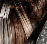 Foils placing color through the hair